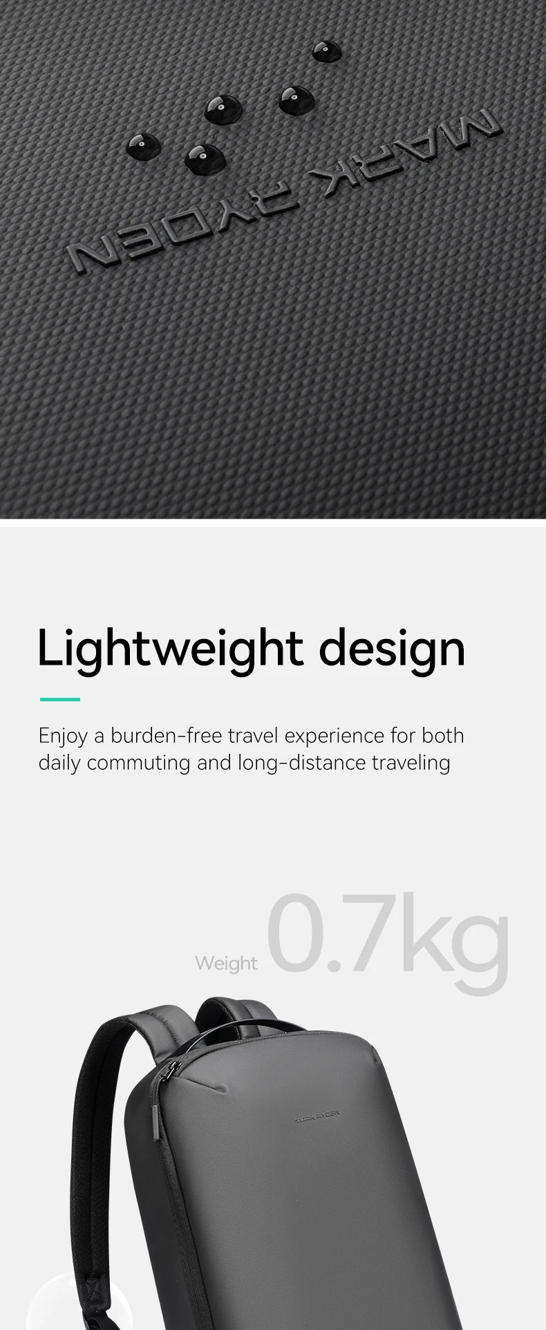 MARK RYDEN Male backpack waterproof bag airplane cabin backpack