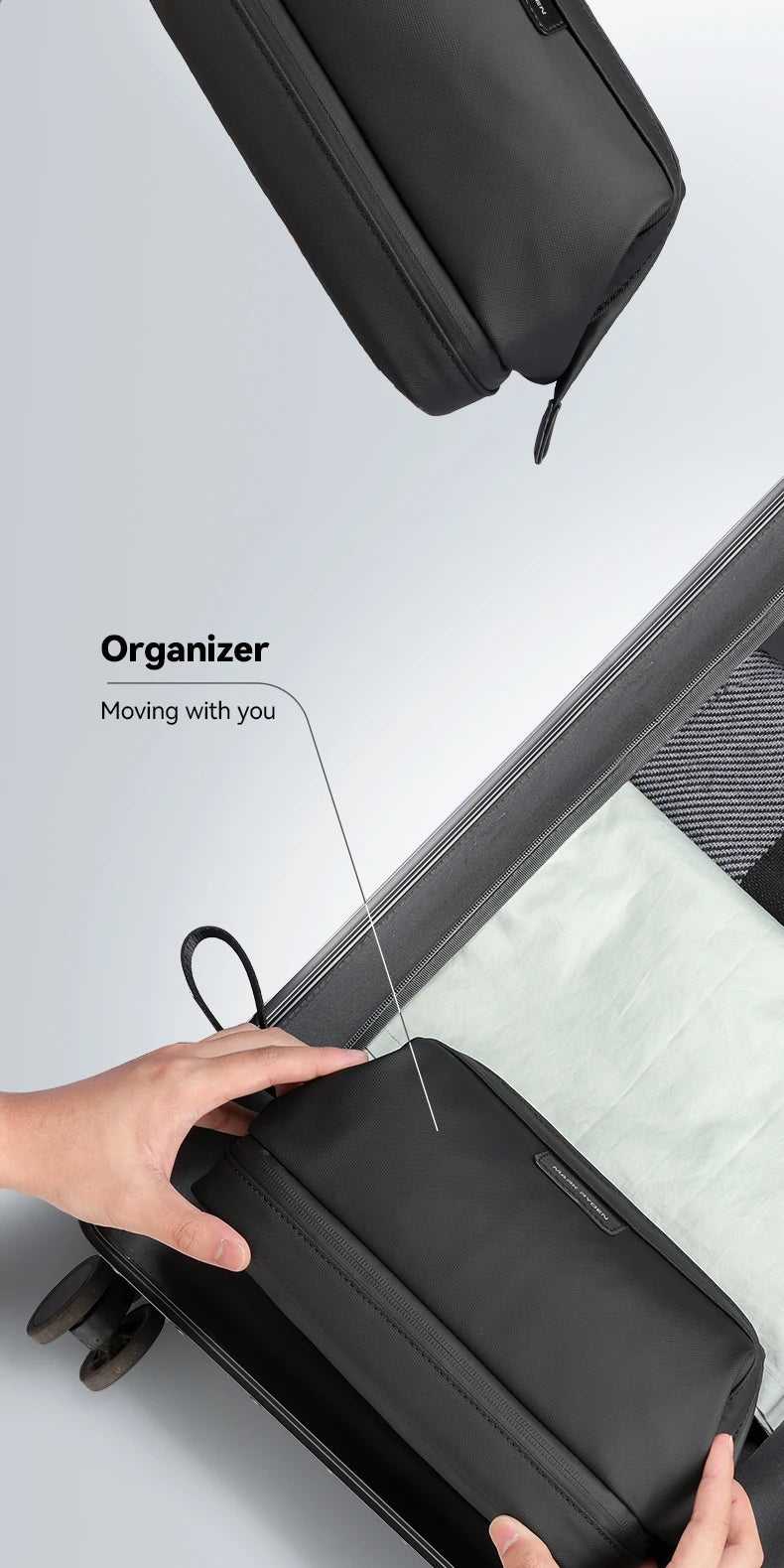 MARK RYDEN Travel Organizer Bag Toiletries Waterproof Pouch Makeup Bag