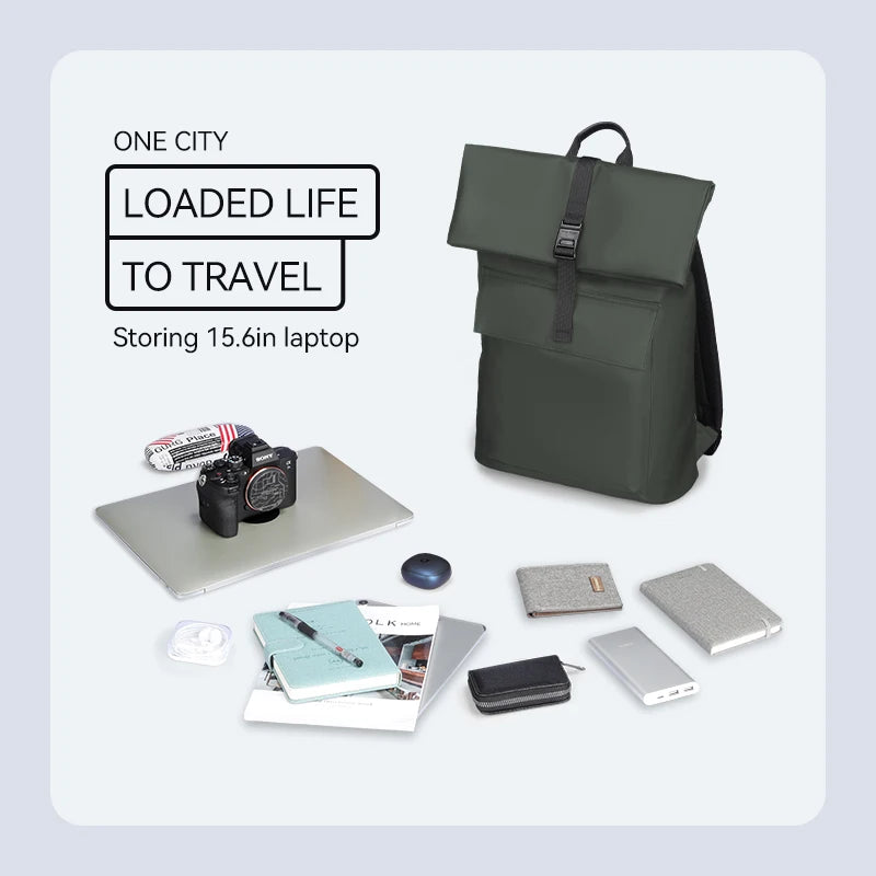 MarkRyden Sac à dos roll-top business – Design imperméable