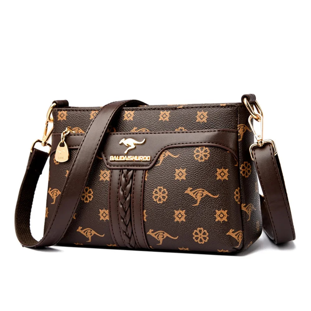 Sac bandoulière rétro en cuir