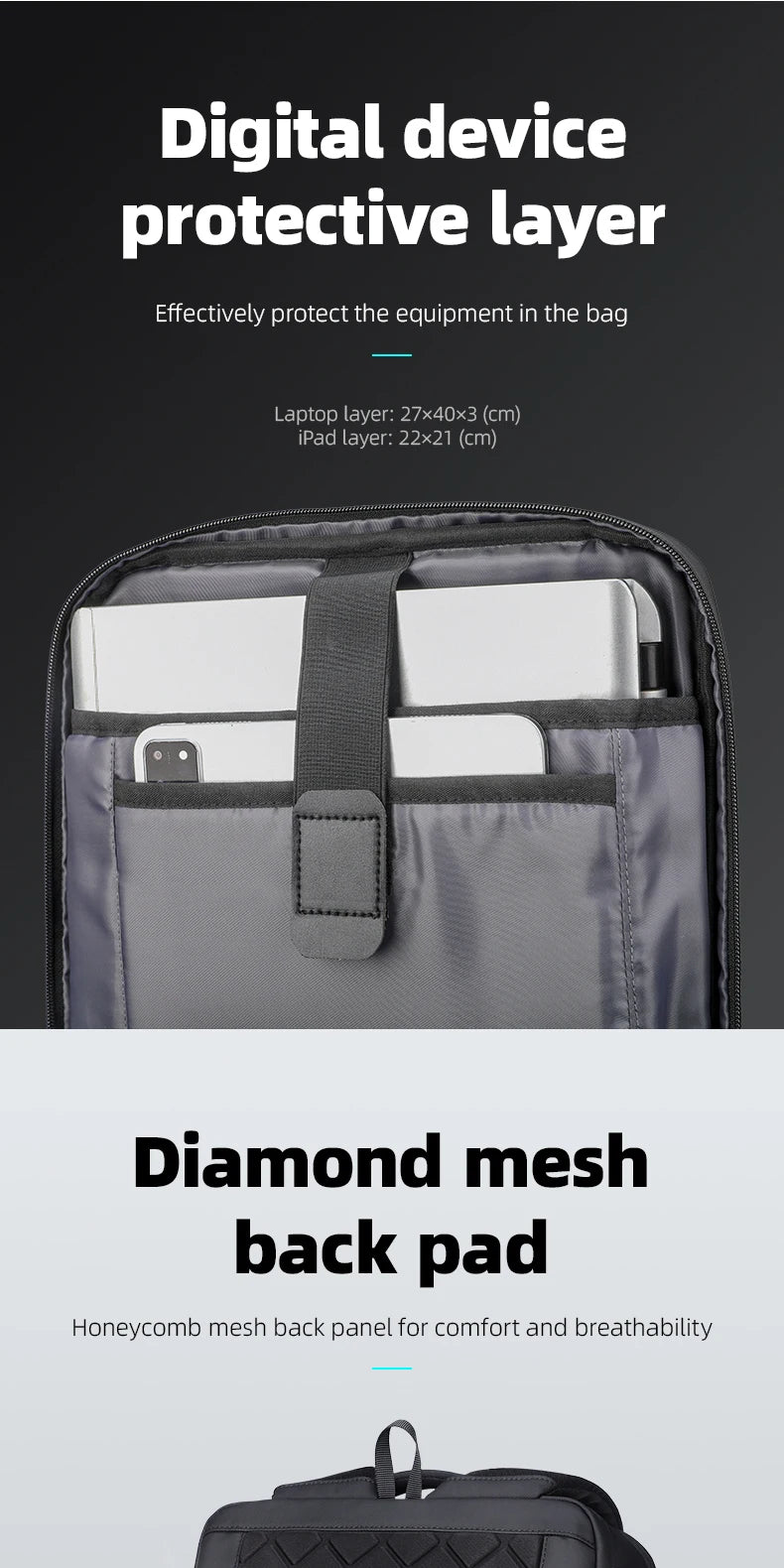 MARK RYDEN men‘s bag original brand bag laptop bag large backpack