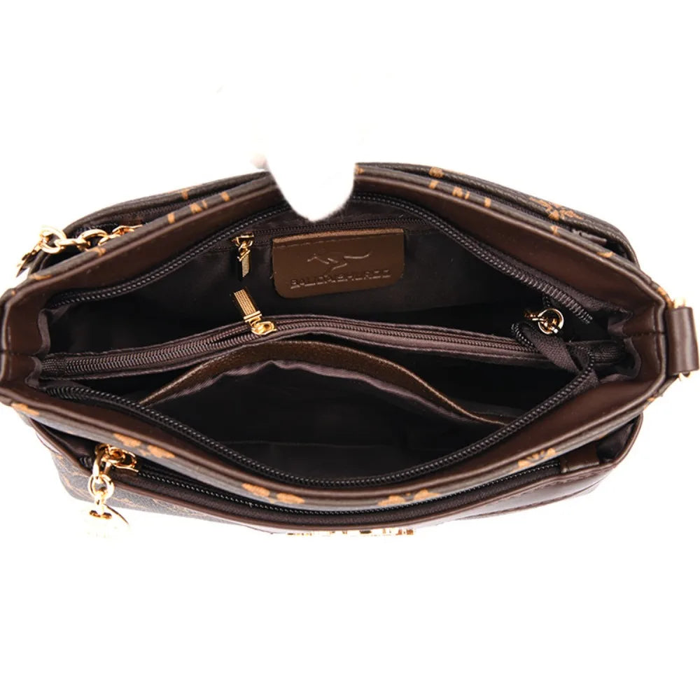 Sac bandoulière rétro en cuir