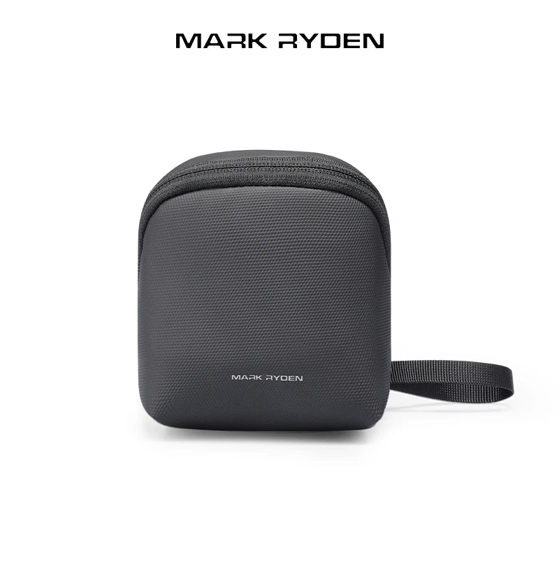 MARK RYDEN Cube Headphone Pouch Travel Makeup Bag Waterproof Toiletry Bag Elegant Black