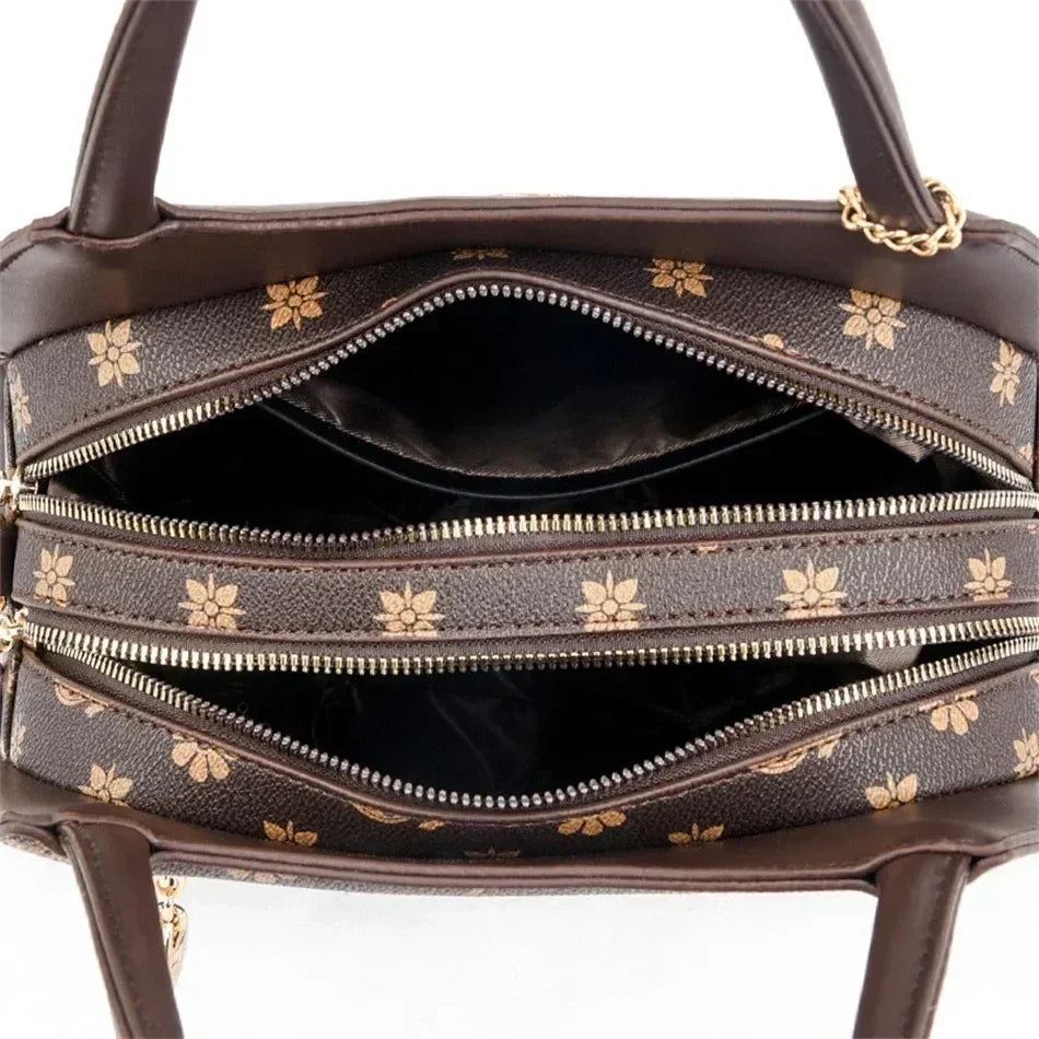 Sac à main effet crocodile – Élégance classique