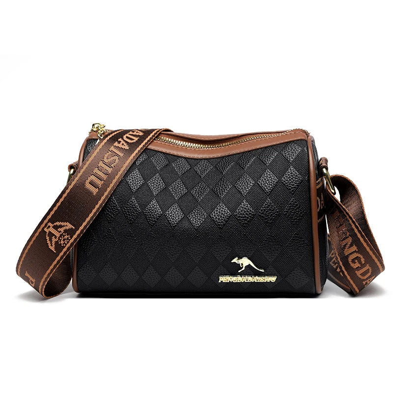 Sac à main en cuir, porté épaule et croisé