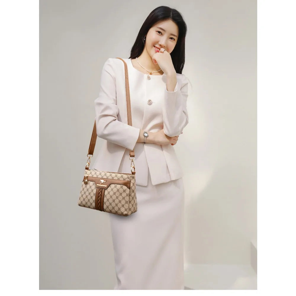 Sac bandoulière rétro en cuir