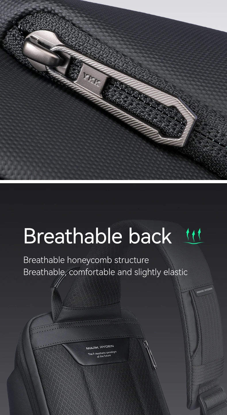 MARK RYDEN Crossbag Men's Chest Bag Waterproof  Functional Backpacks