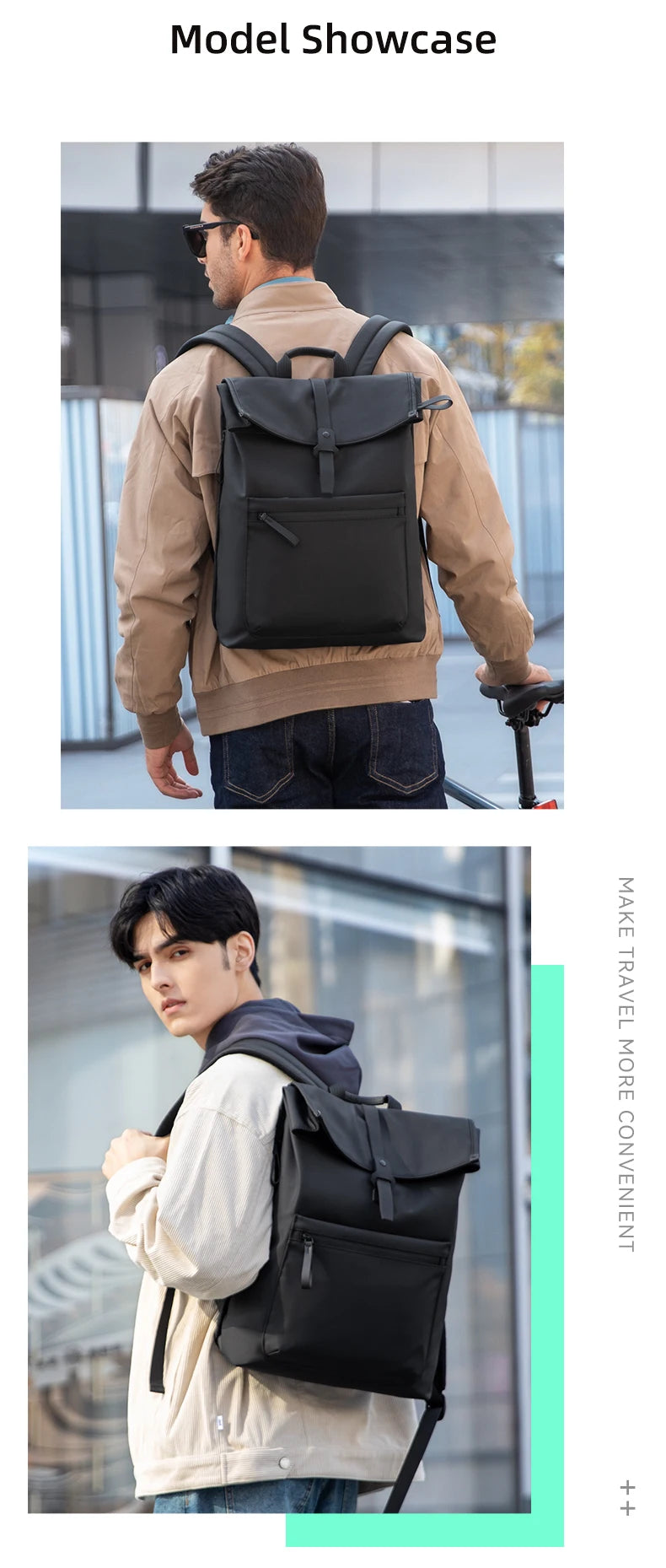 Mark Ryden Sac à dos en cuir – Style urbain et élégant