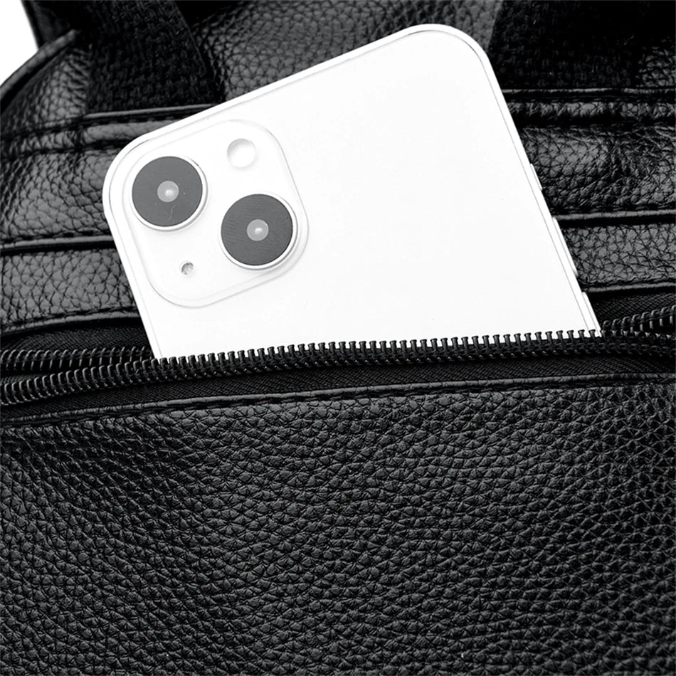 Sac à dos de voyage polyvalent en cuir