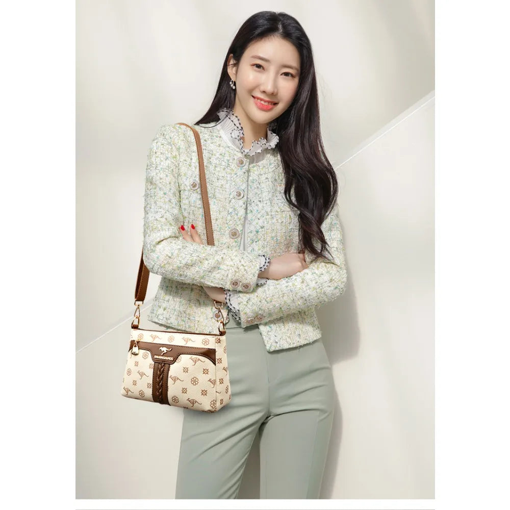 Sac bandoulière rétro en cuir