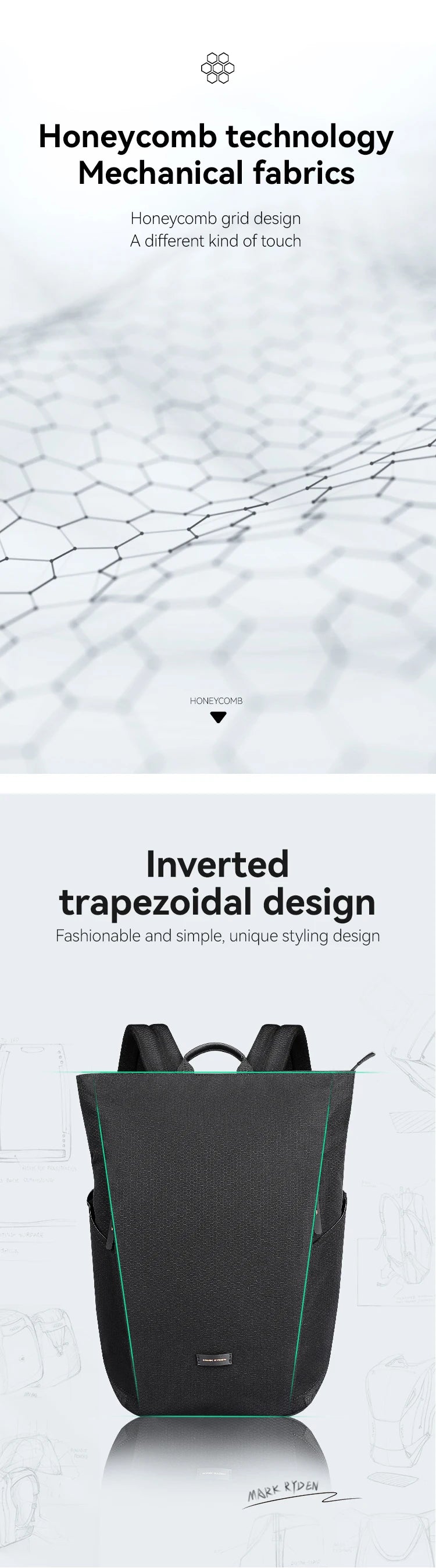 Mark Ryden Sac à dos multi-usage – Sport, mobilité et organisation