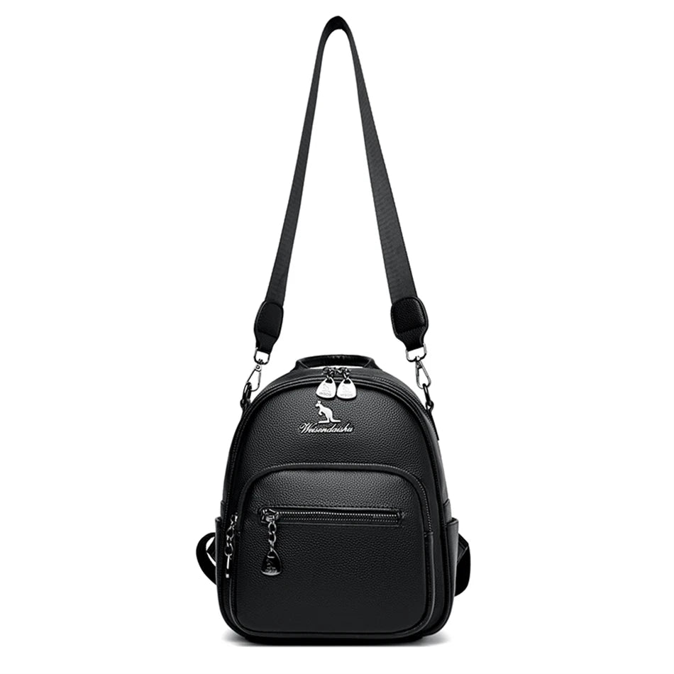 Sac à dos de voyage polyvalent en cuir