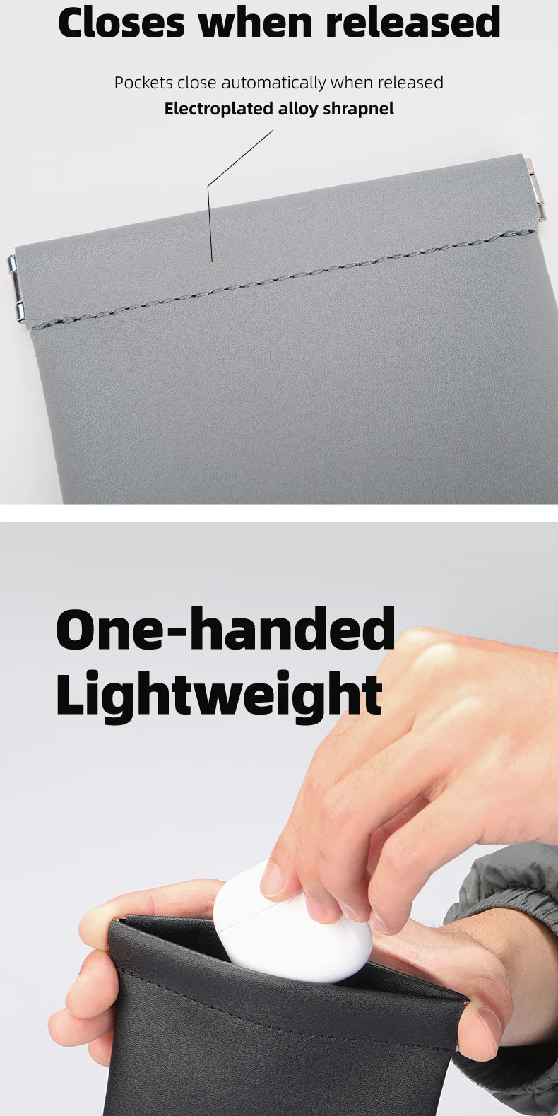 MARK RYDEN Men's Card pack Mini Organizer Bag Headphone Pouch