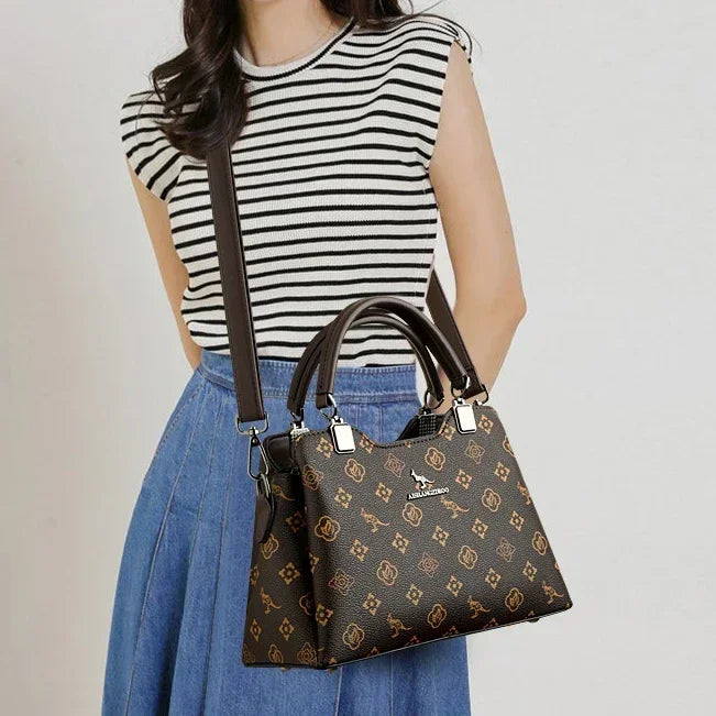 Sac à main effet crocodile – Élégance classique