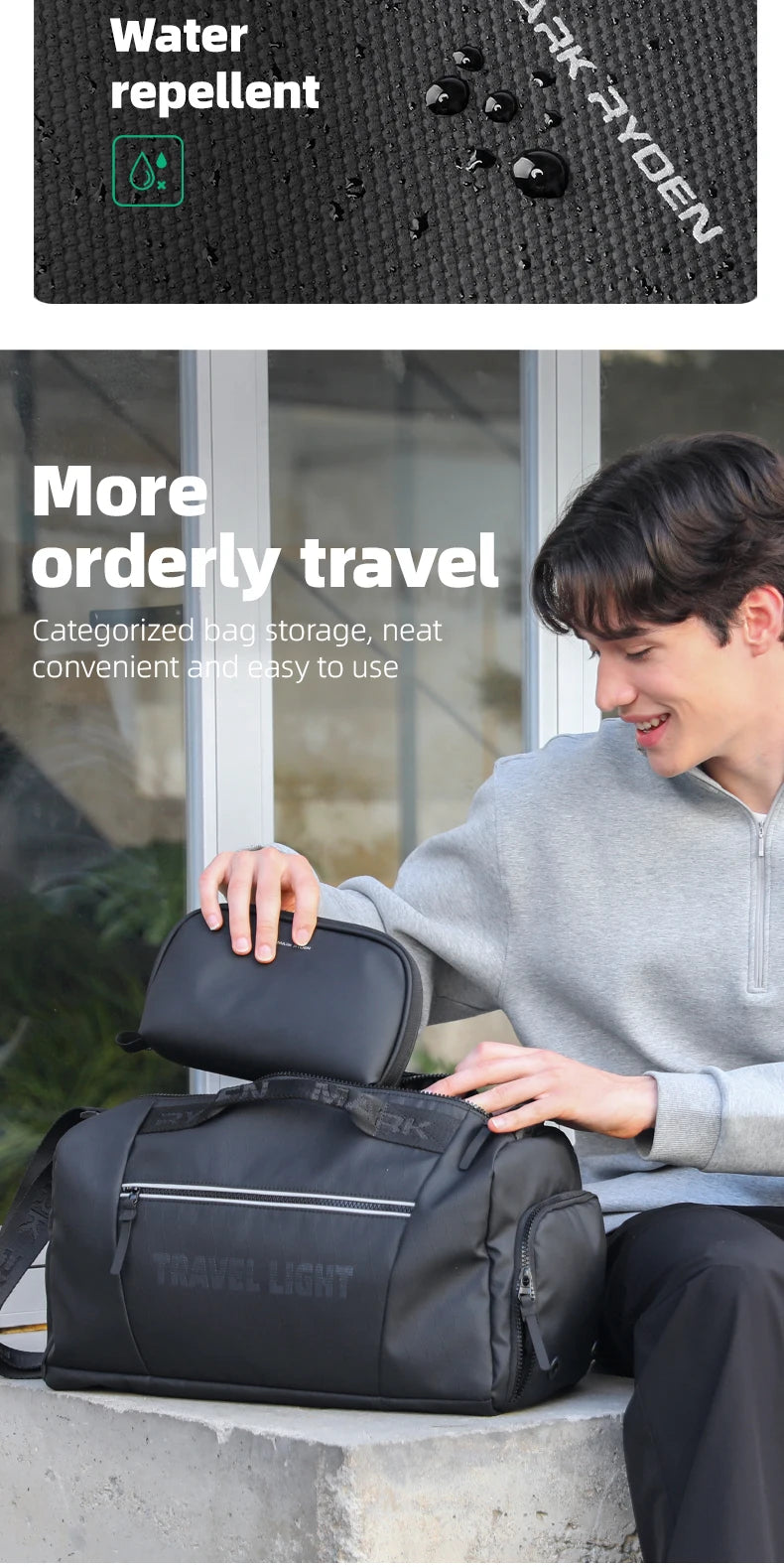 MARK RYDEN Toiletry Bag Travel Parcel Toiletries Organizer Bag