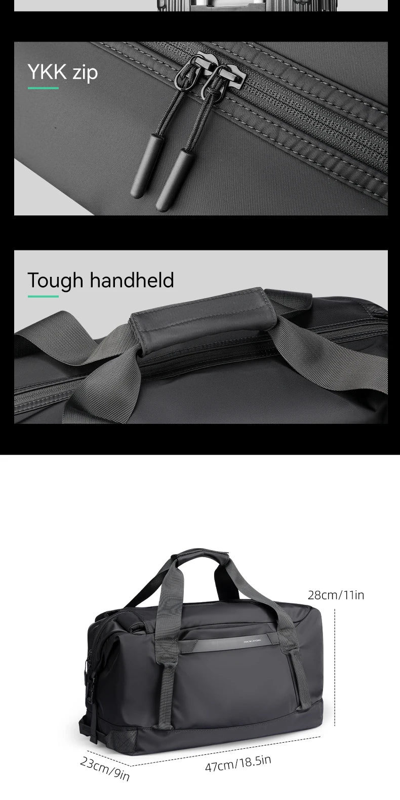 Multi-form handbag fitness travel crossbody bag