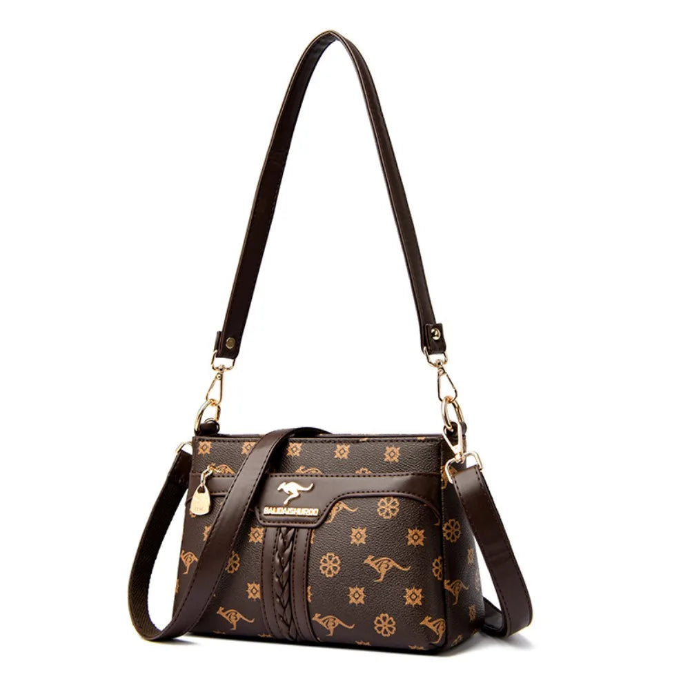 Sac bandoulière rétro en cuir