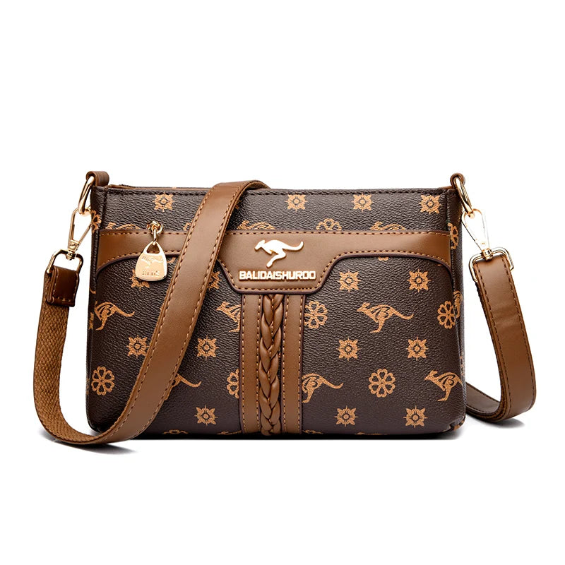 Sac bandoulière rétro en cuir