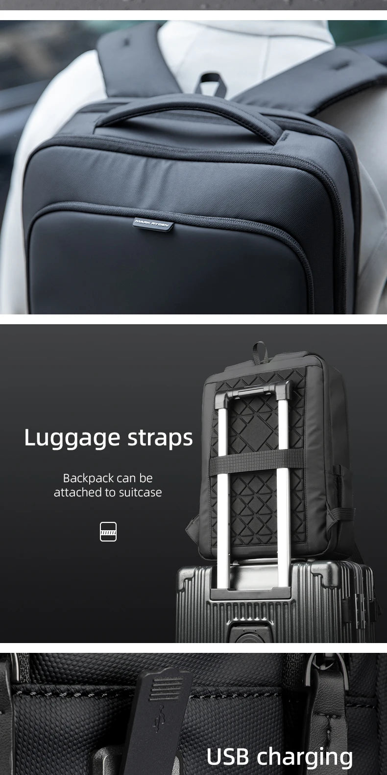 MARK RYDEN men‘s bag original brand bag laptop bag large backpack