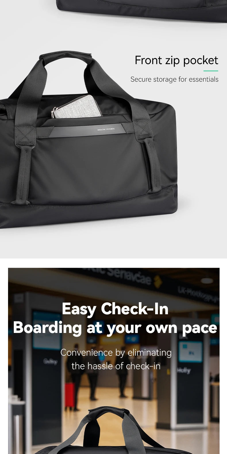 Multi-form handbag fitness travel crossbody bag