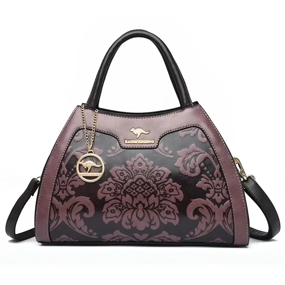 Sac à main effet crocodile – Élégance classique