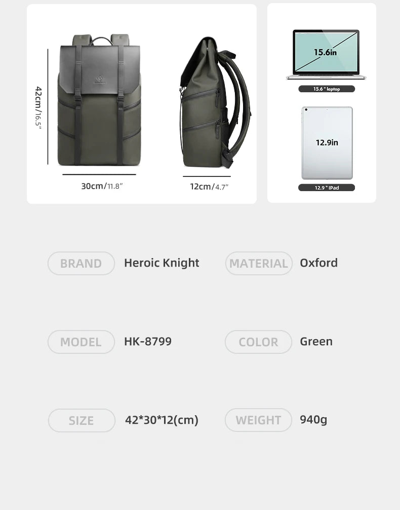 Heroic Knight Sac à dos professionnel – Design sobre et fonctionnel