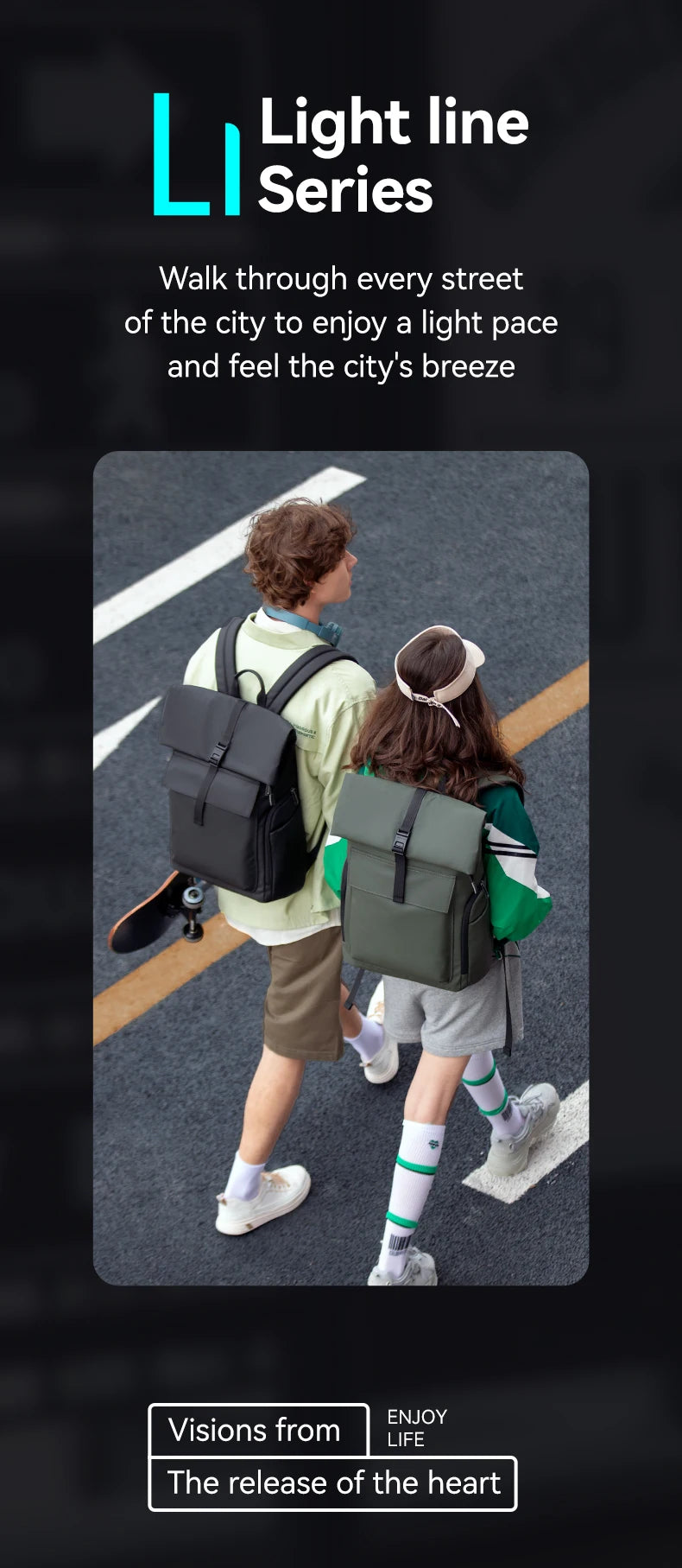 Mark Ryden Sac à dos roll-top professionnel – Ligne épurée