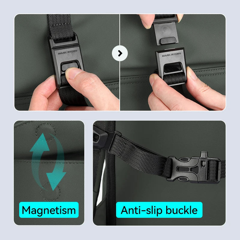 MarkRyden Sac à dos roll-top business – Design imperméable