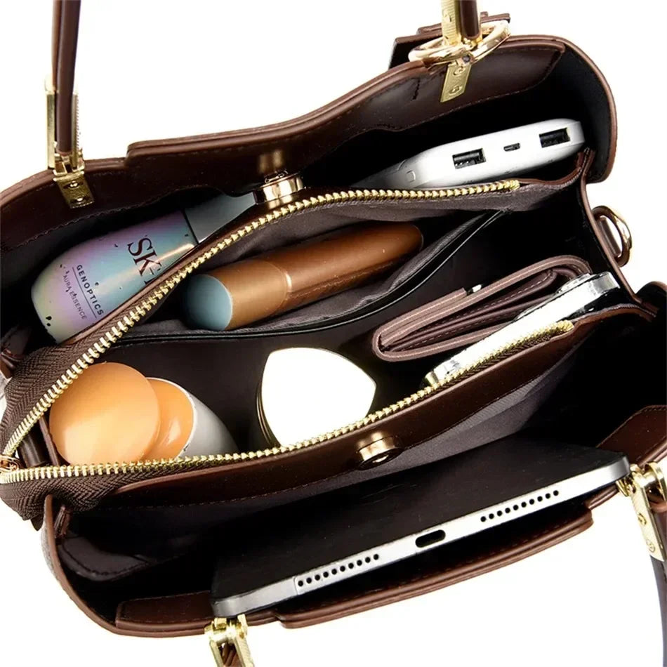 Sac à main effet crocodile – Élégance classique