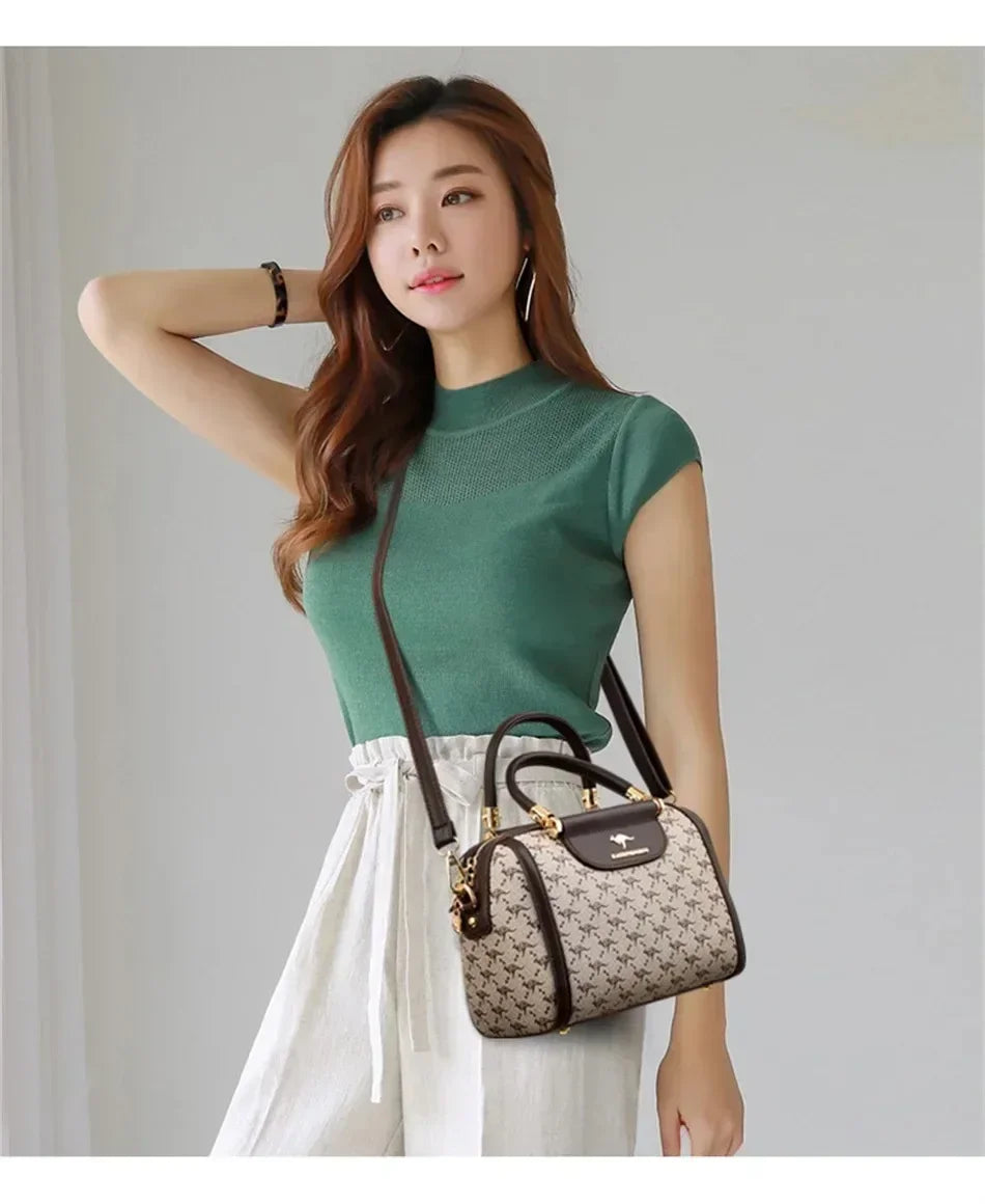 Sac à main effet crocodile – Élégance classique