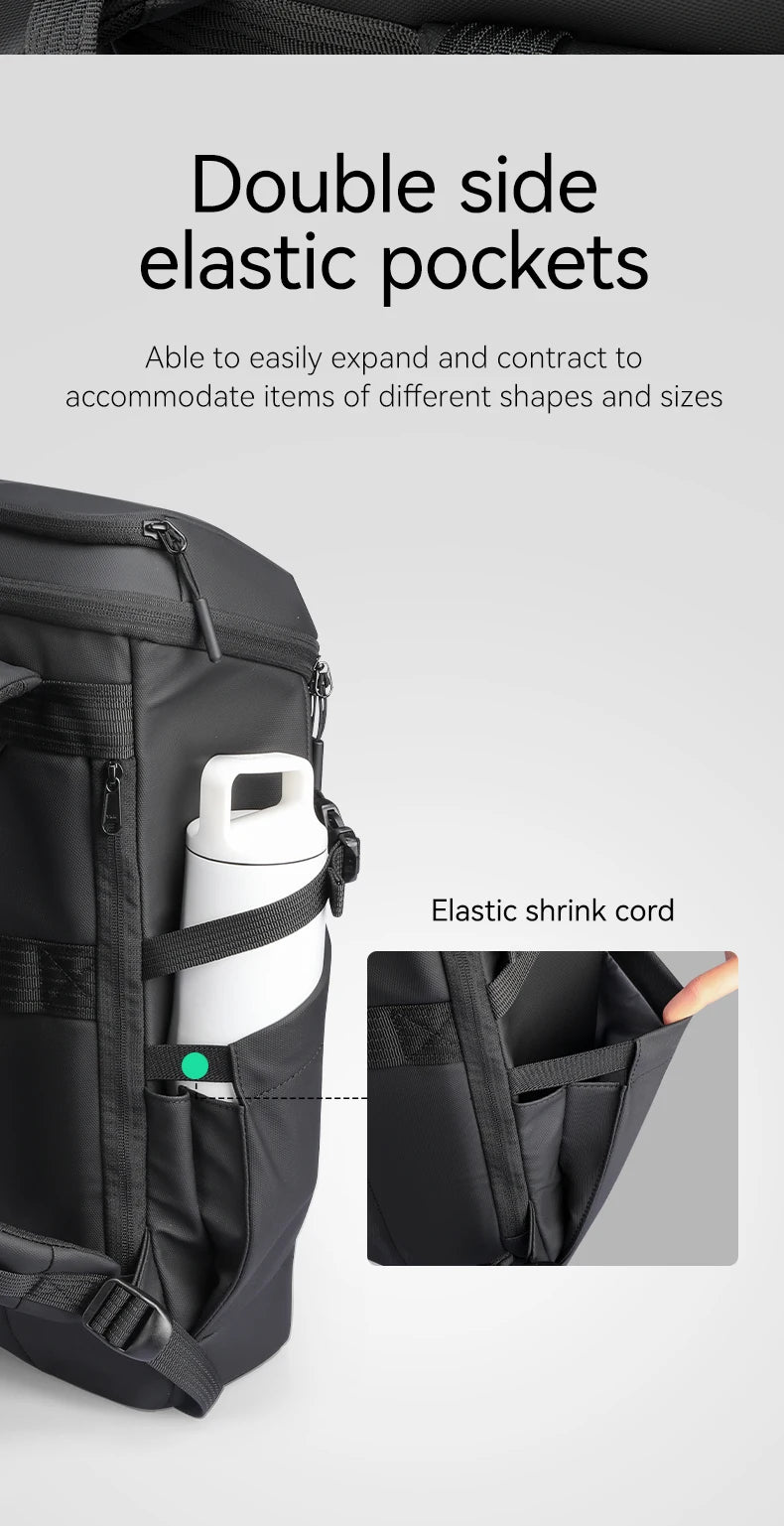 Men's 17inch Business Laptop Backpack Multifunctional Waterproof Travel Bag 360 Protection