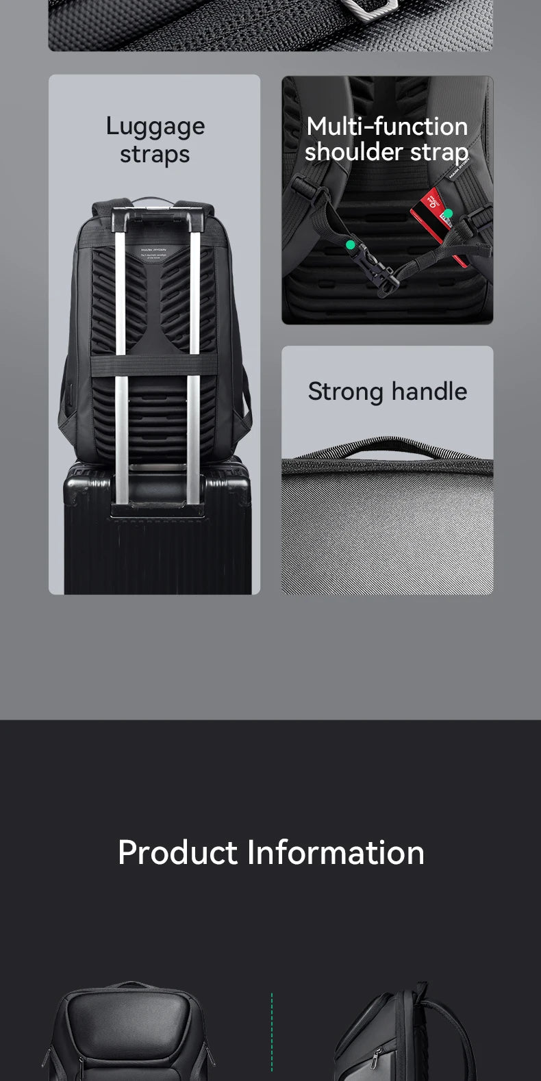 Mark Ryden 360 Protection Laptop Backpack Travel Original Brand Bag