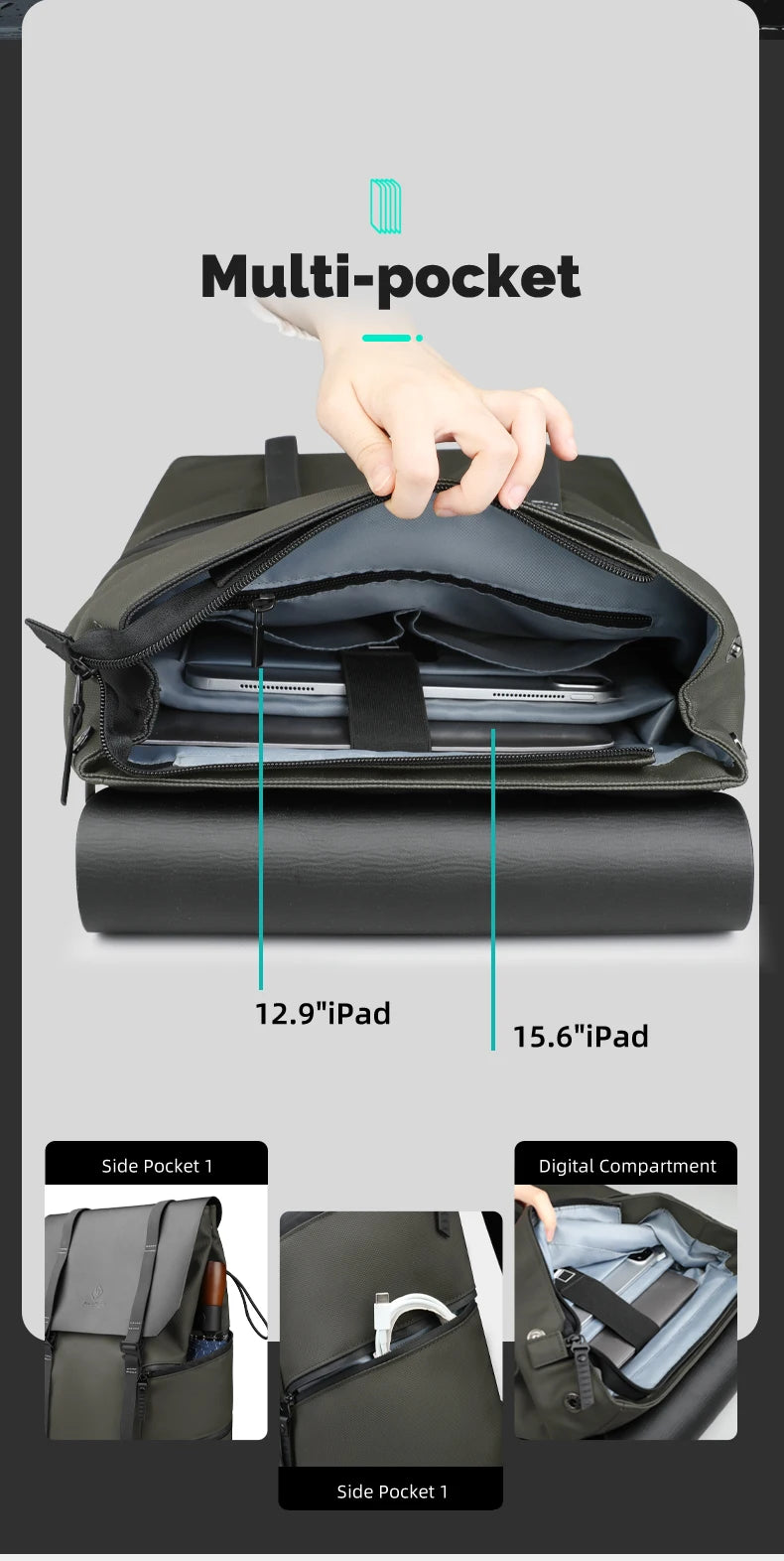 Heroic Knight Sac à dos professionnel – Design sobre et fonctionnel