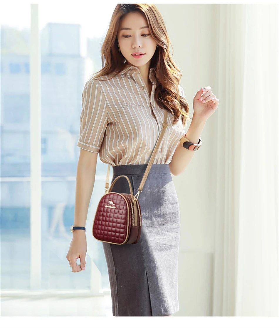 Sac à main urbain en cuir – Élégance et organisation