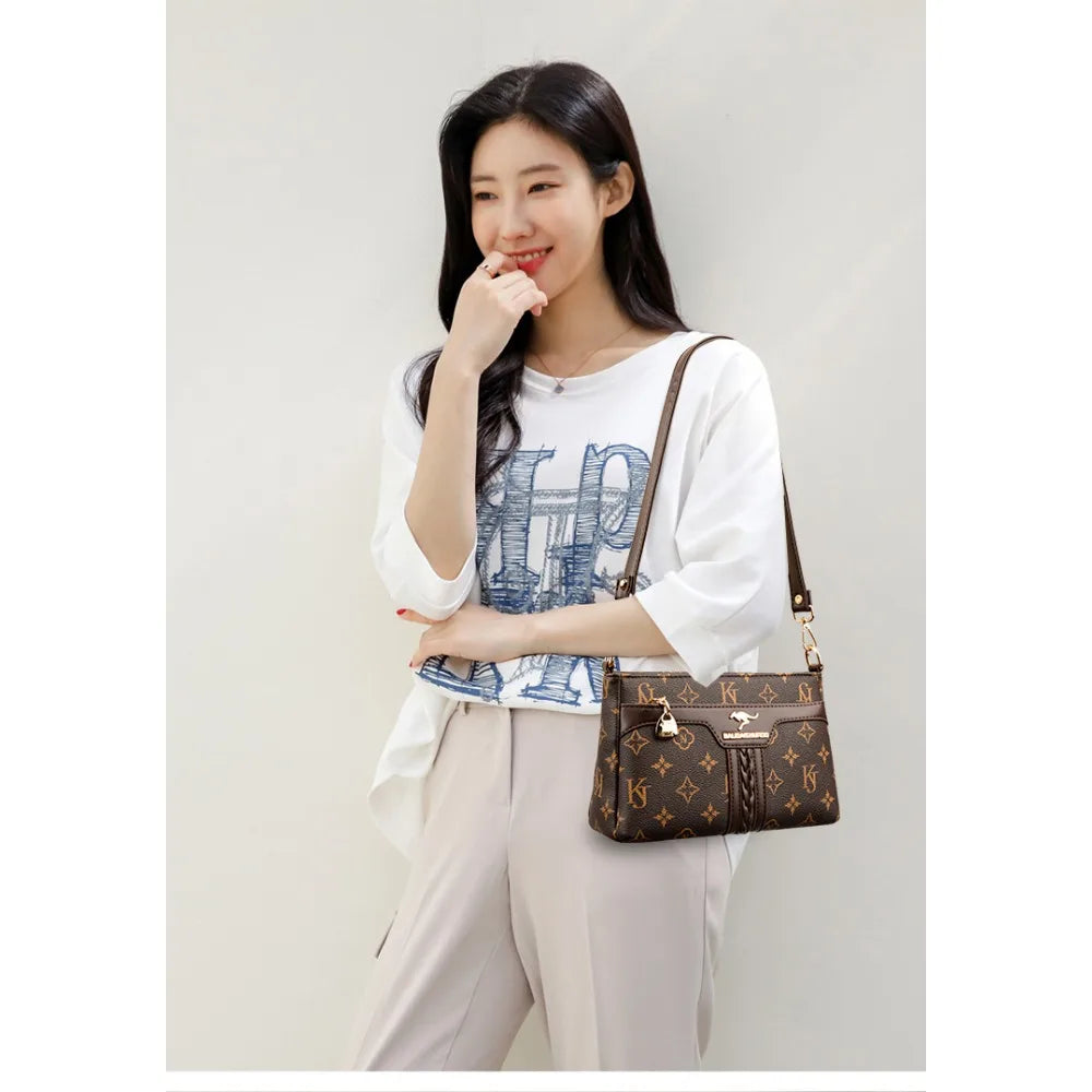 Sac bandoulière rétro en cuir