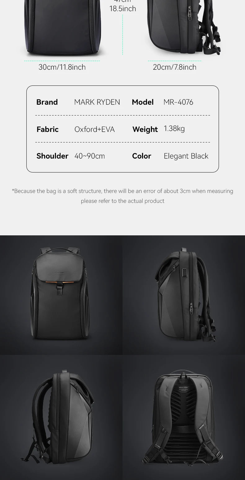 Mark Ryden Sac à dos business multi-poches – Protection et organisation