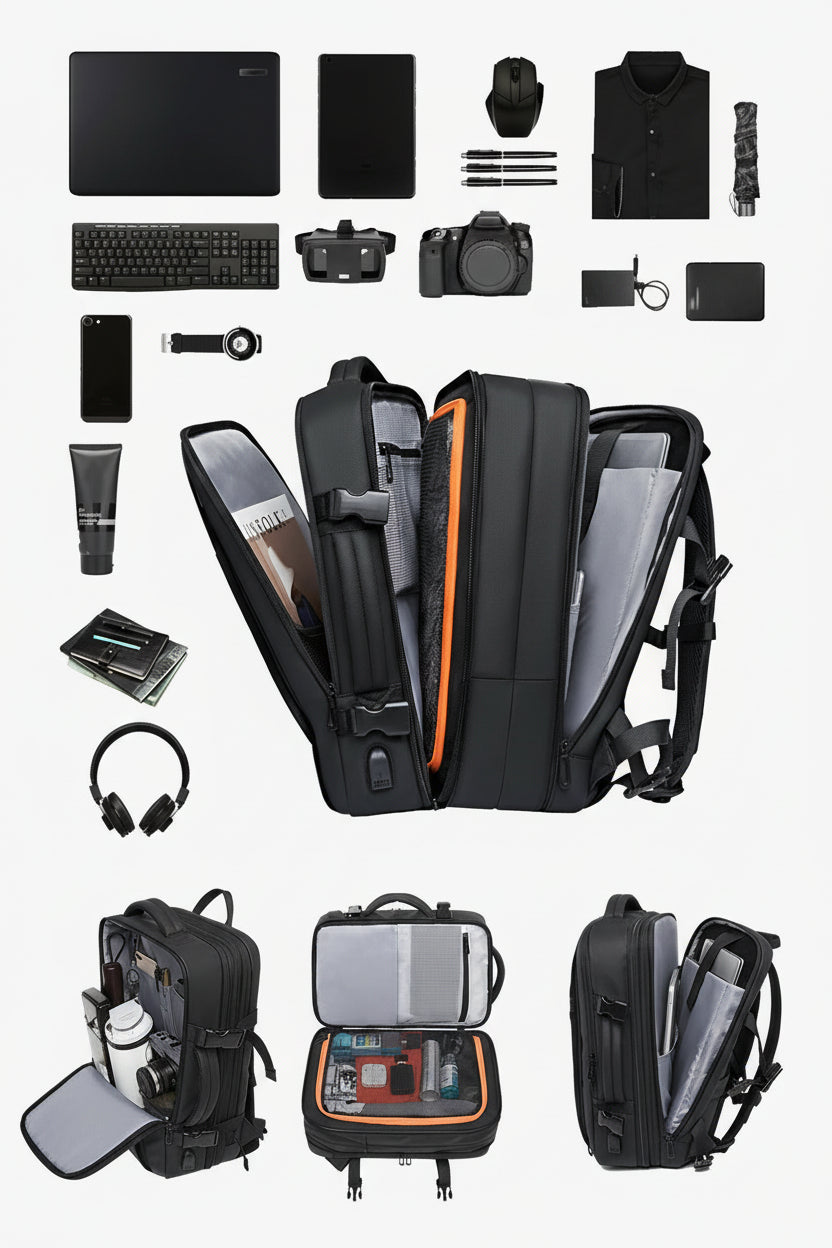 Sac à dos de voyage extensible