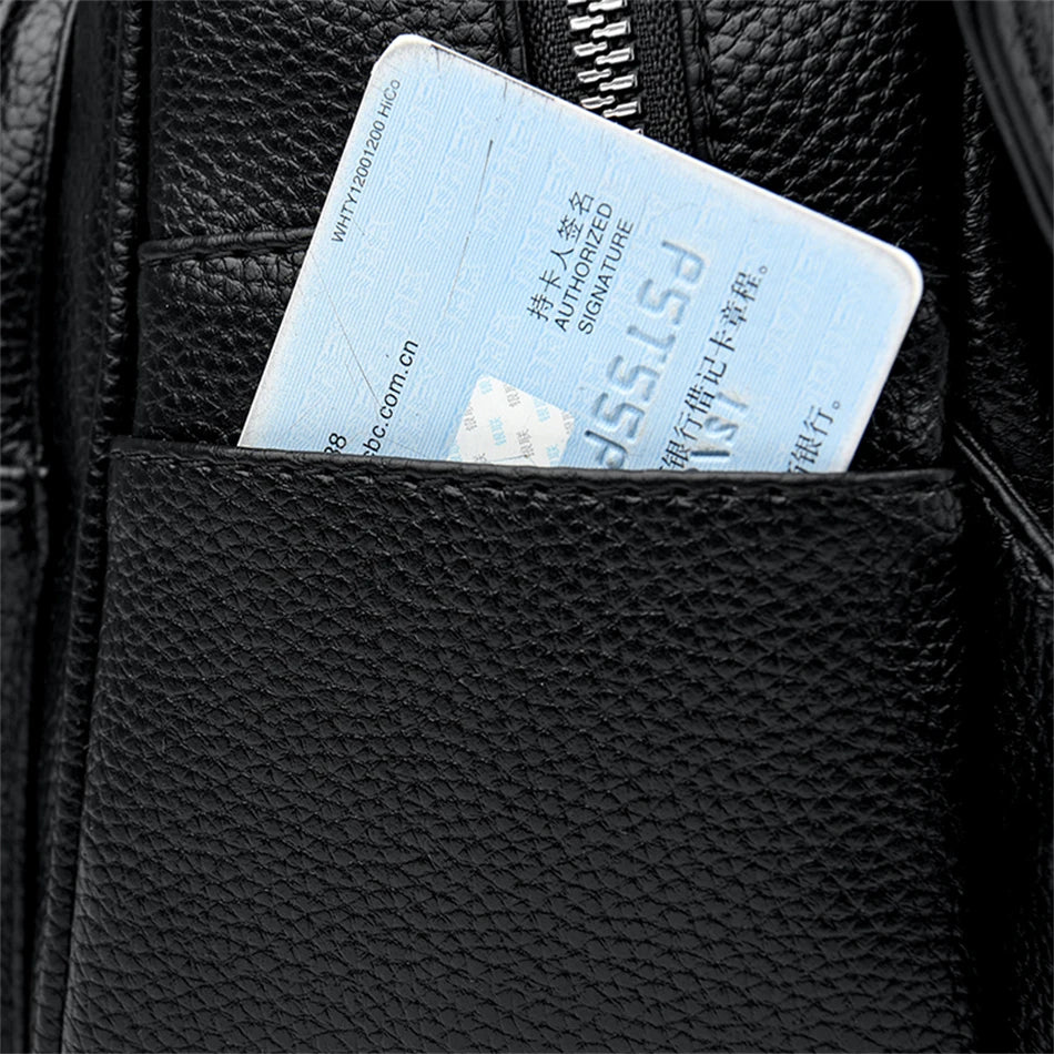 Sac à dos de voyage polyvalent en cuir