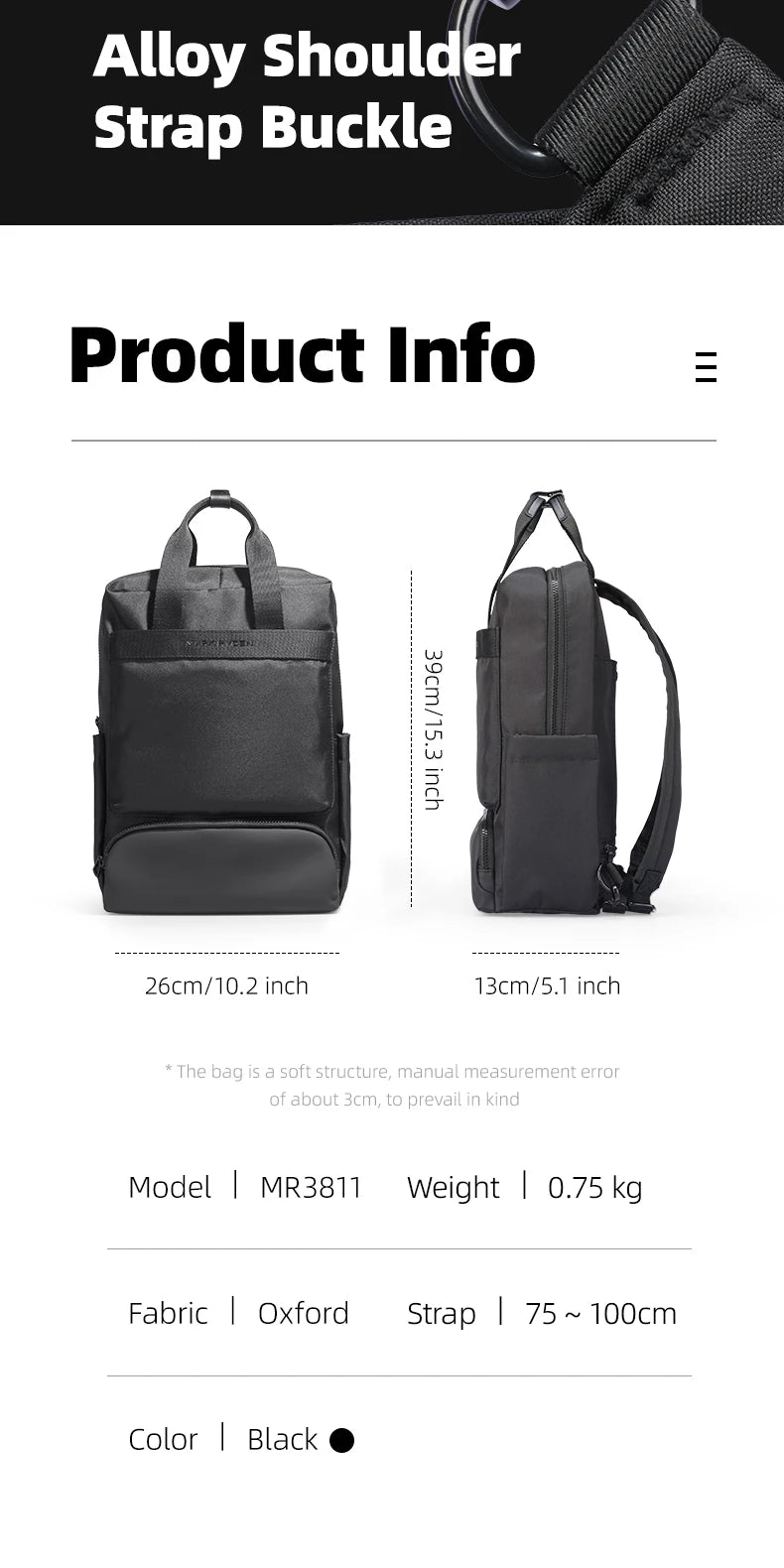 Mark Ryden Convenient Lightweight Computer Backpack And Handheld School Bag