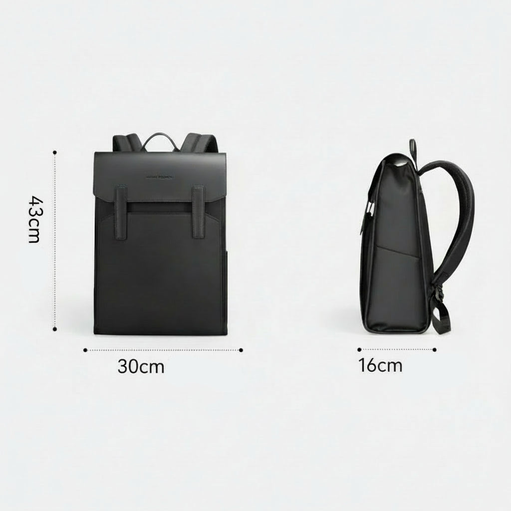 Mark Ryden Oxford +PU Leather Fabric  Light  Men's Business BackpackLeisure Computer Nordic Wind Student Bag