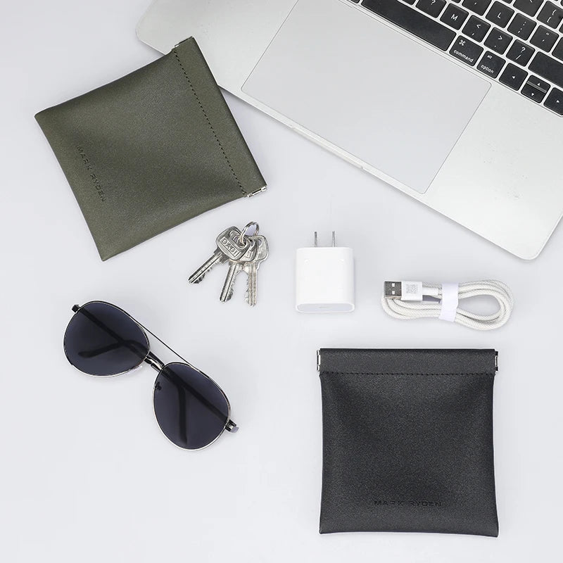 MARK RYDEN Men's Card pack Mini Organizer Bag Headphone Pouch