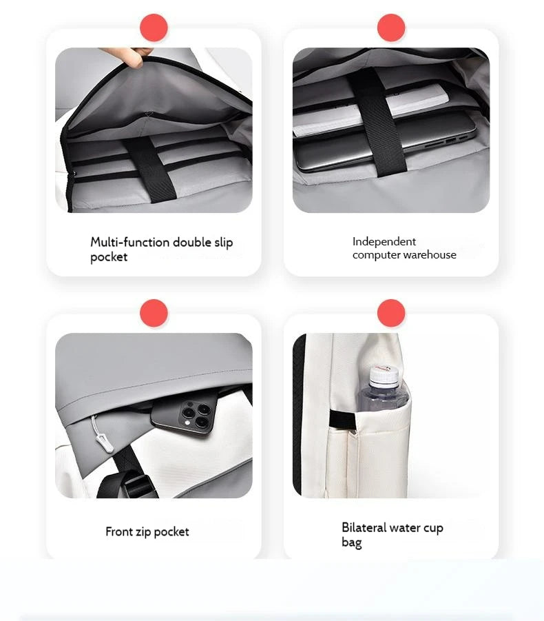 MARKROYAL Boys Laptop Backpack Large Capacity Flip Student Book Backpack Lightweight Travel Trendy Cool 15.6 Inch