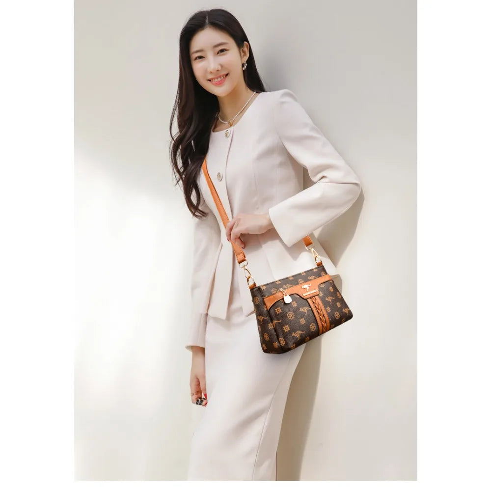 Sac bandoulière rétro en cuir