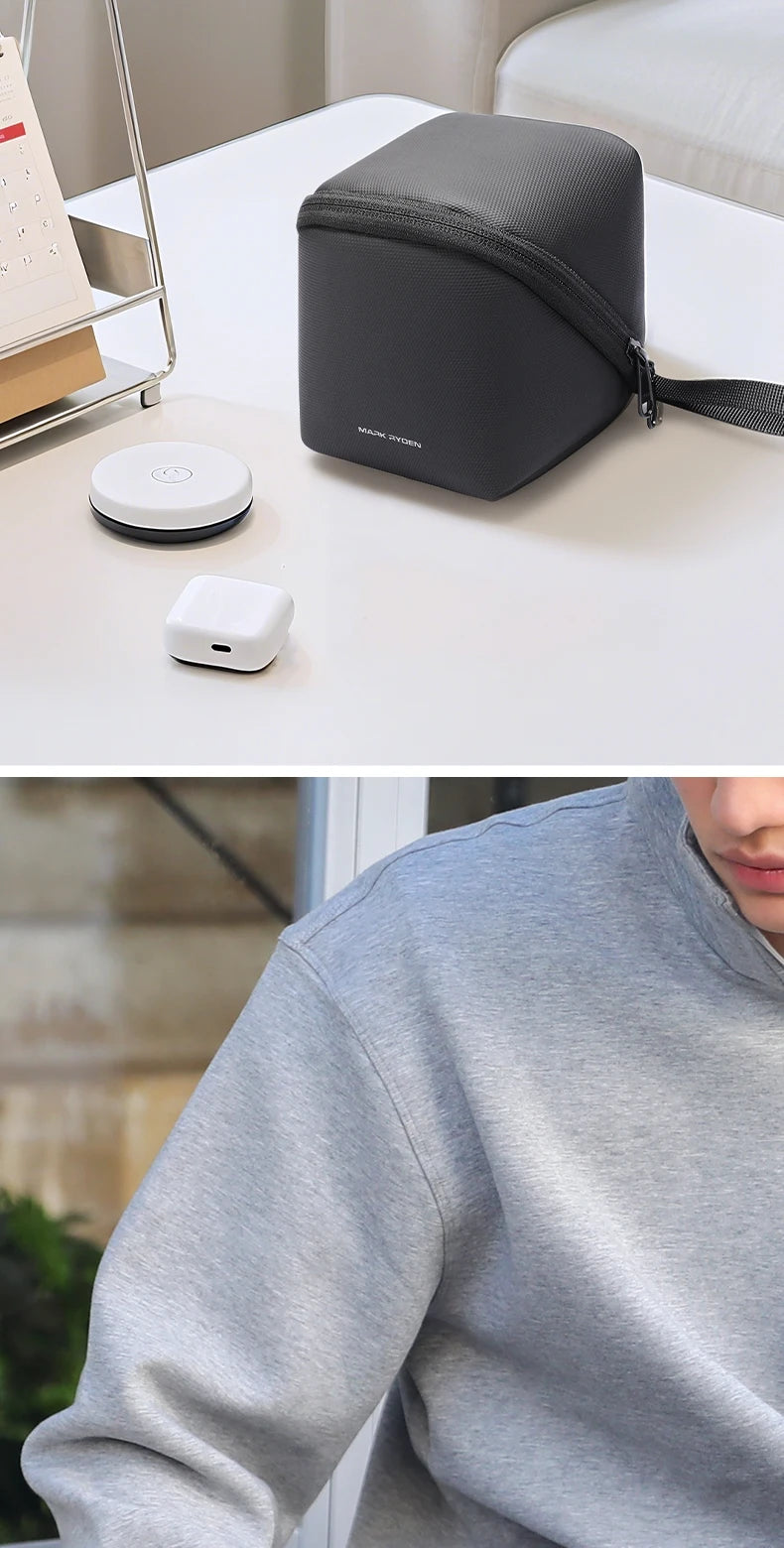 MARK RYDEN Cube Headphone Pouch Travel Makeup Bag Waterproof Toiletry Bag Elegant Black