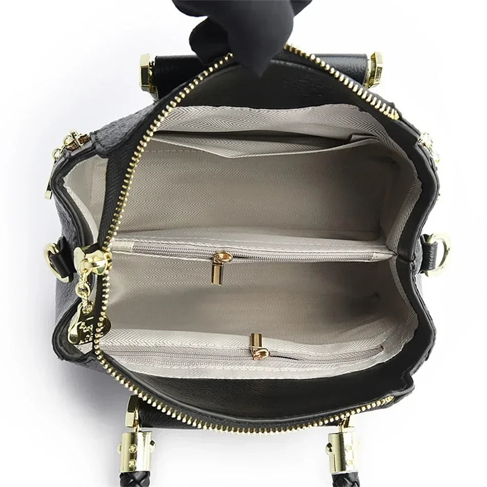 Sac à main effet crocodile – Élégance classique