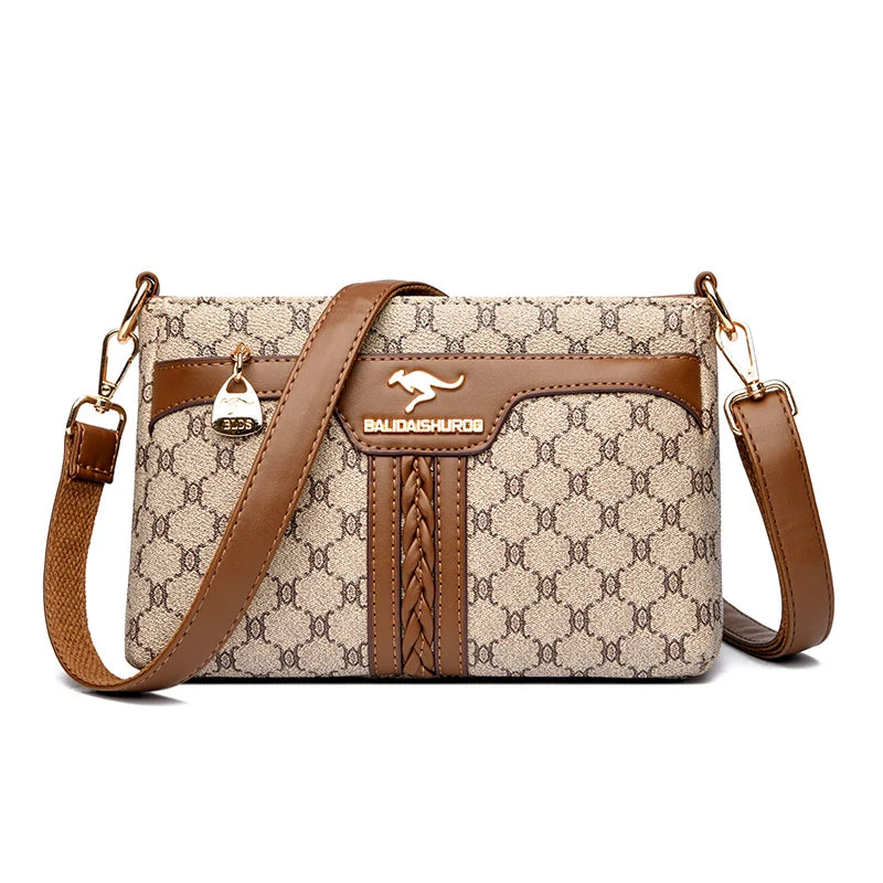 Sac bandoulière rétro en cuir