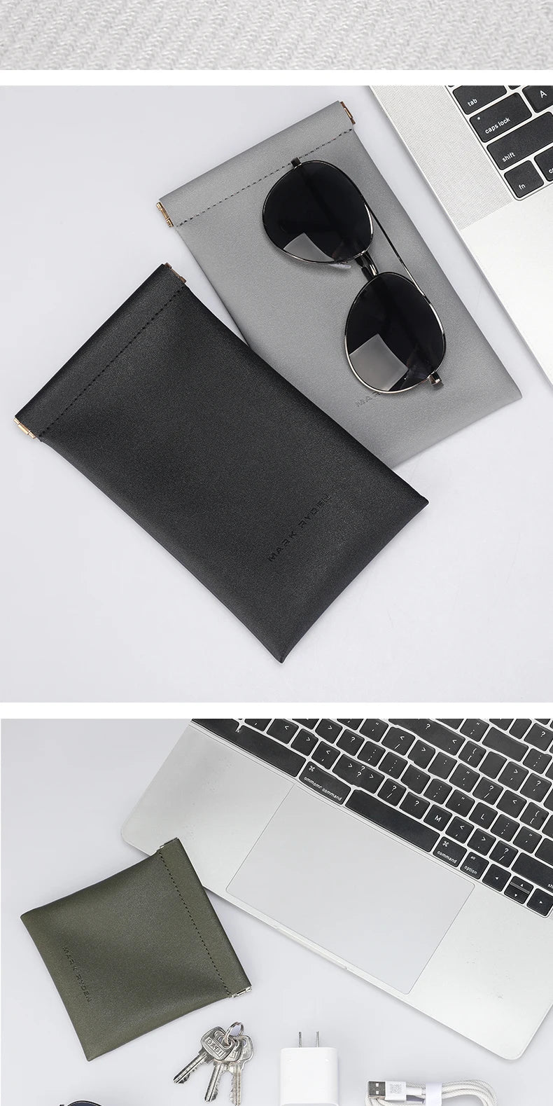 MARK RYDEN Men's Card pack Mini Organizer Bag Headphone Pouch