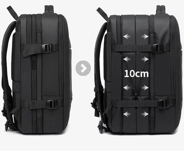 Sac à dos de voyage extensible