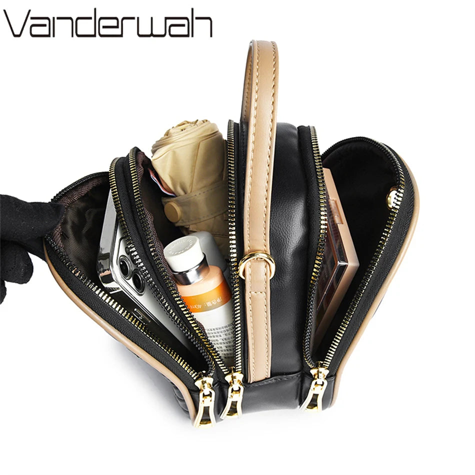 Sac à main urbain en cuir – Élégance et organisation