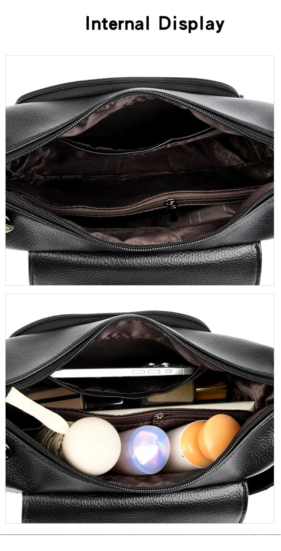 Sac à main en cuir à rabat, style urbain